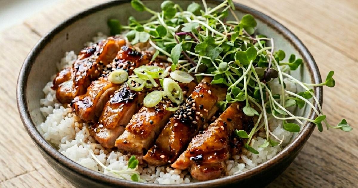 三日苗照燒雞腿丼